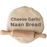 Garlic & Cheese Naan ( V) 